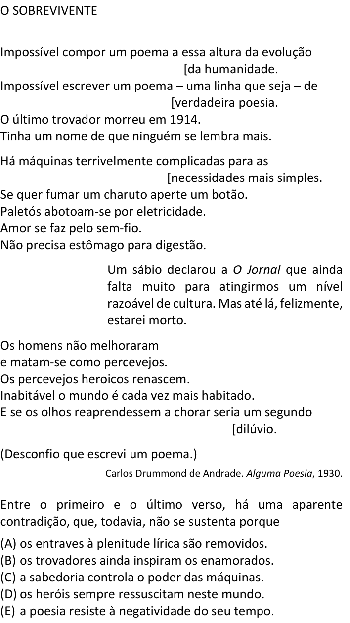 Questão 67 no caderno  da FUVEST 2024