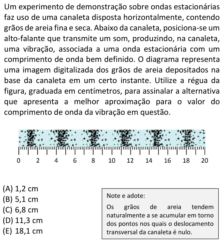 Questão 73 no caderno  da FUVEST 2024