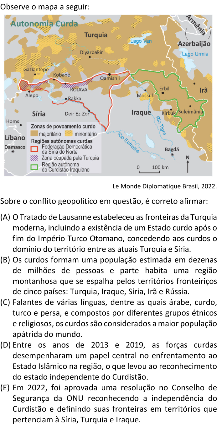 Questão 78 no caderno  da FUVEST 2024