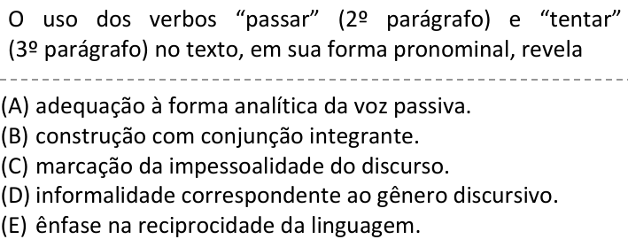 Questão 6 no caderno  da FUVEST 2023
