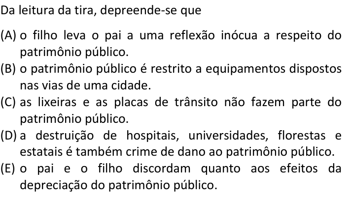 Questão 8 no caderno  da FUVEST 2023