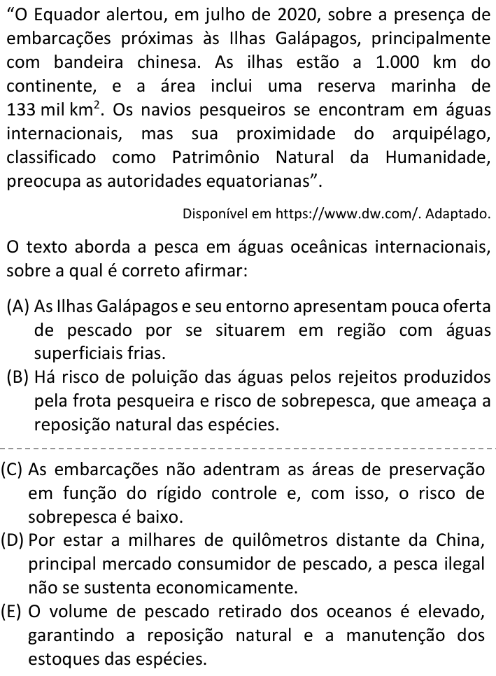 Questão 16 no caderno  da FUVEST 2023