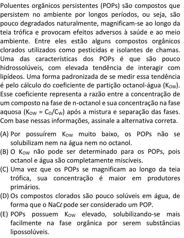 Questão 17 no caderno  da FUVEST 2023