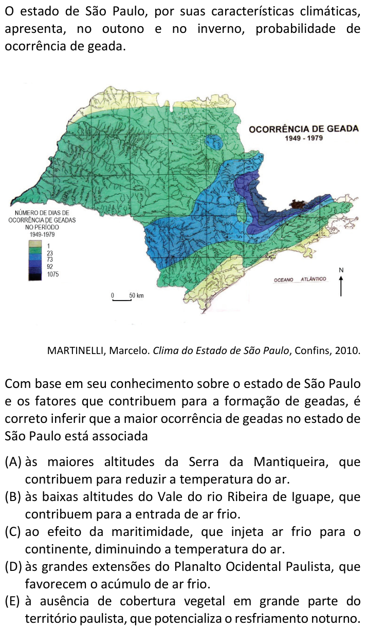 Questão 27 no caderno  da FUVEST 2023