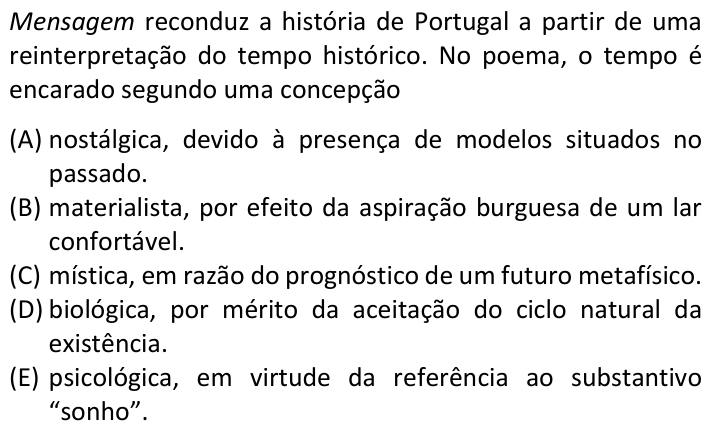 Questão 39 no caderno  da FUVEST 2023