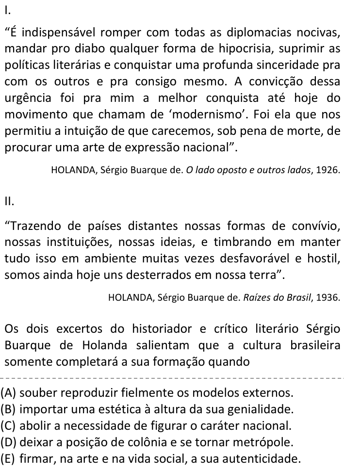 Questão 43 no caderno  da FUVEST 2023