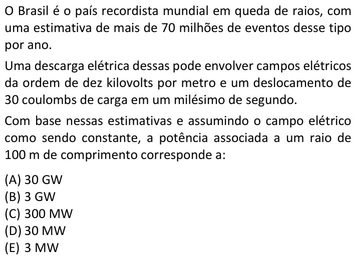 Questão 66 no caderno  da FUVEST 2023