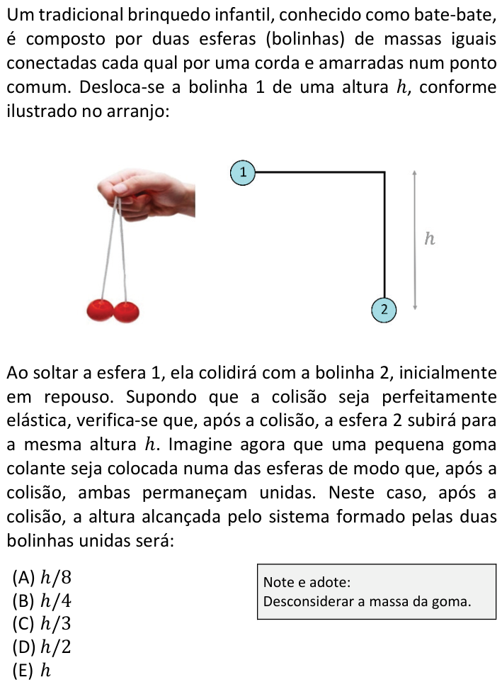 Questão 77 no caderno  da FUVEST 2023