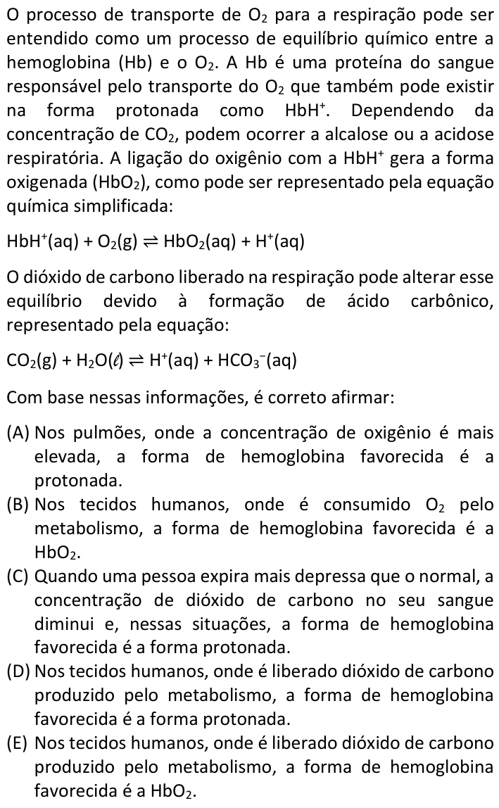 Questão 80 no caderno  da FUVEST 2023