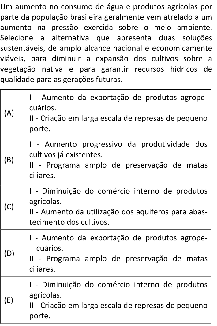 Questão 7 no caderno  da FUVEST 2022