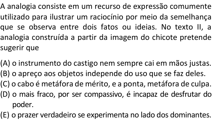 Questão 21 no caderno  da FUVEST 2022