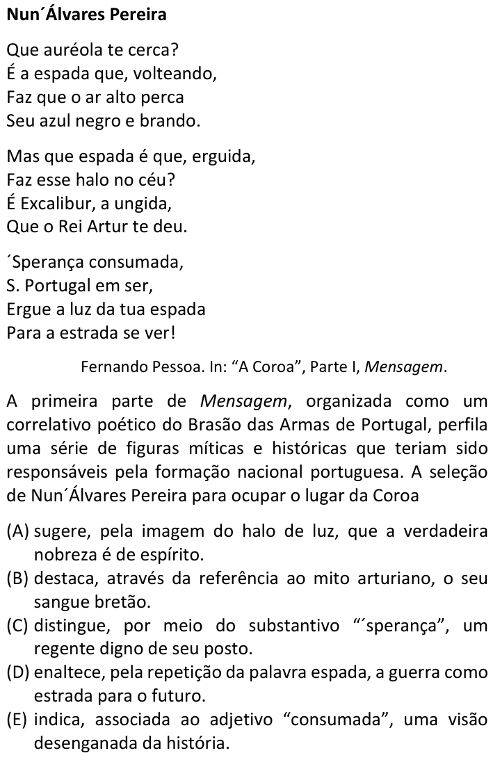 Questão 24 no caderno  da FUVEST 2022