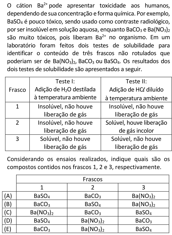 Questão 78 no caderno  da FUVEST 2022