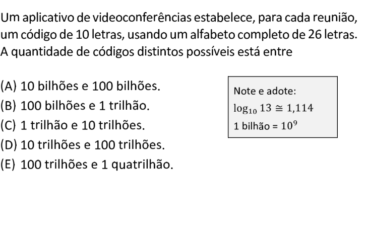 Questão 8 no caderno  da FUVEST 2021