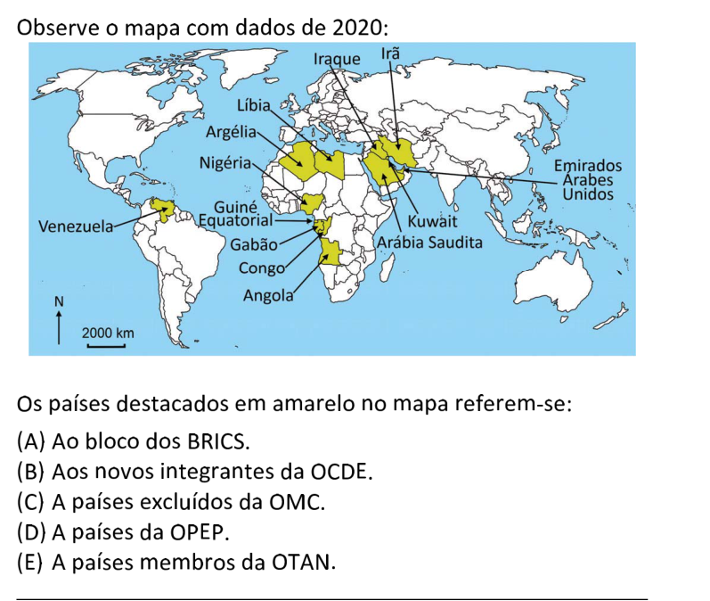 Questão 16 no caderno  da FUVEST 2021