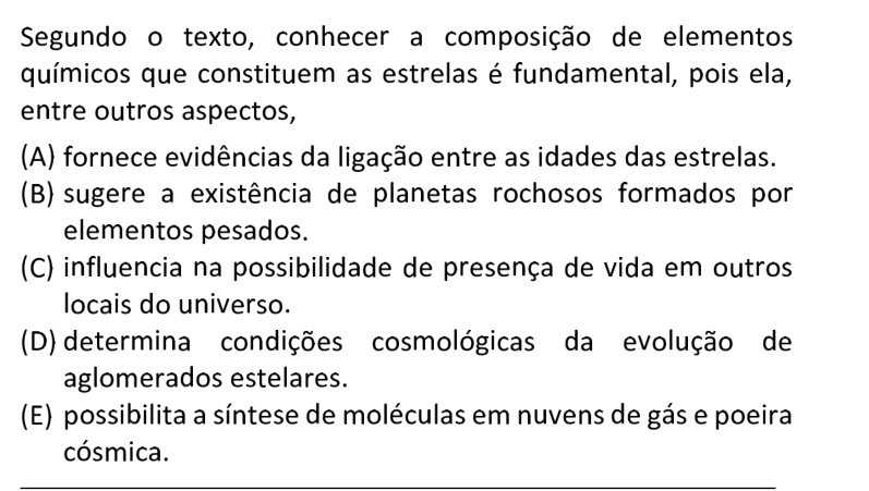 Questão 56 no caderno  da FUVEST 2021