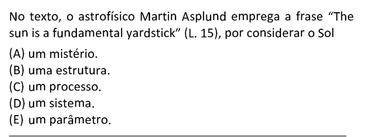 Questão 57 no caderno  da FUVEST 2021