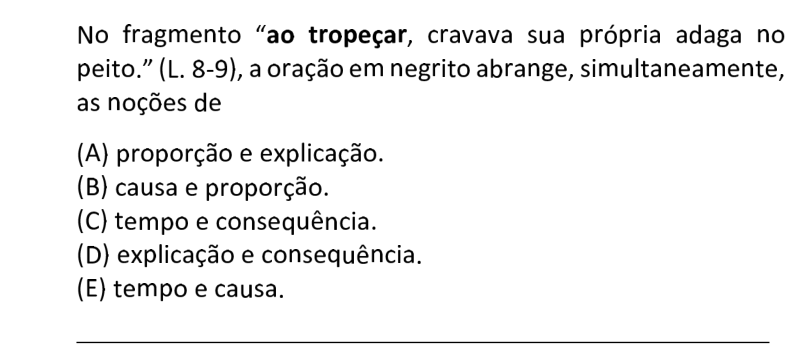 Questão 63 no caderno  da FUVEST 2021