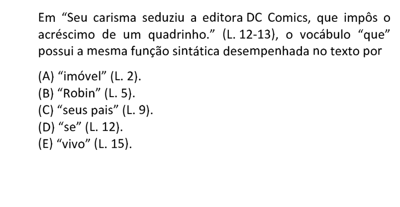 Questão 65 no caderno  da FUVEST 2021