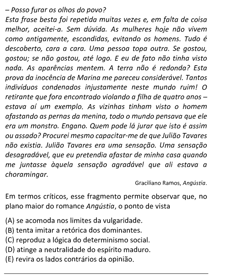 Questão 66 no caderno  da FUVEST 2021