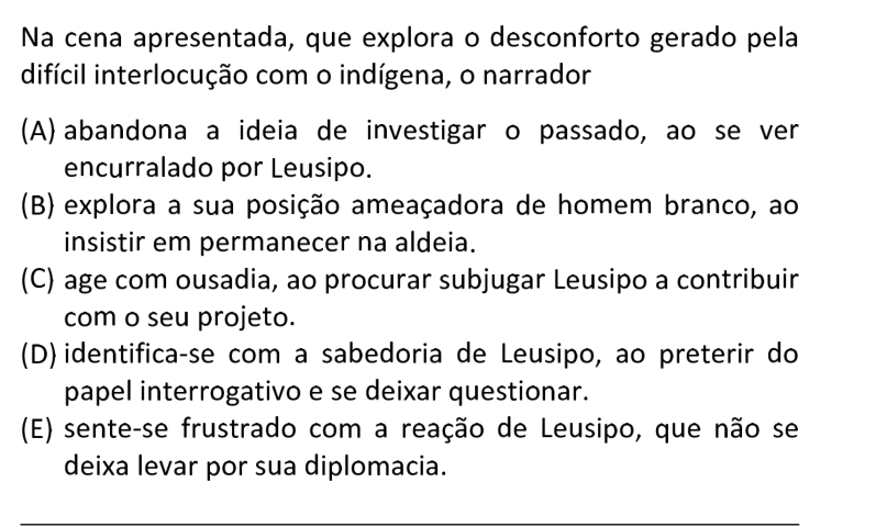 Questão 74 no caderno  da FUVEST 2021