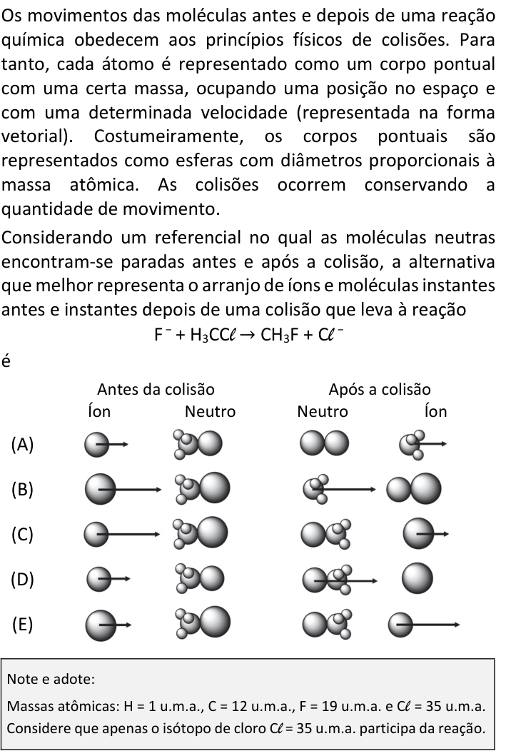 Questão 8 no caderno  da FUVEST 2020