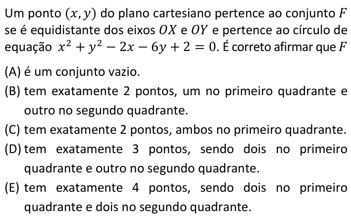 Questão 22 no caderno  da FUVEST 2020