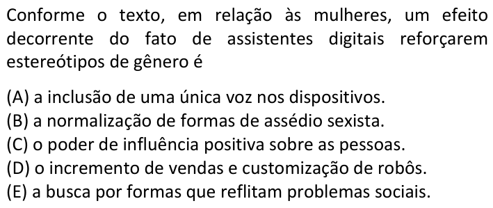 Questão 25 no caderno  da FUVEST 2020