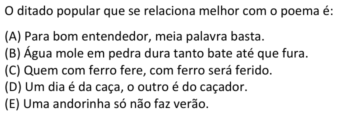 Questão 40 no caderno  da FUVEST 2020