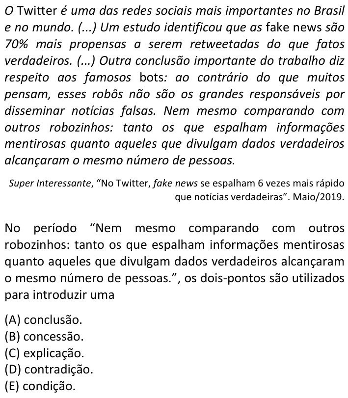 Questão 41 no caderno  da FUVEST 2020
