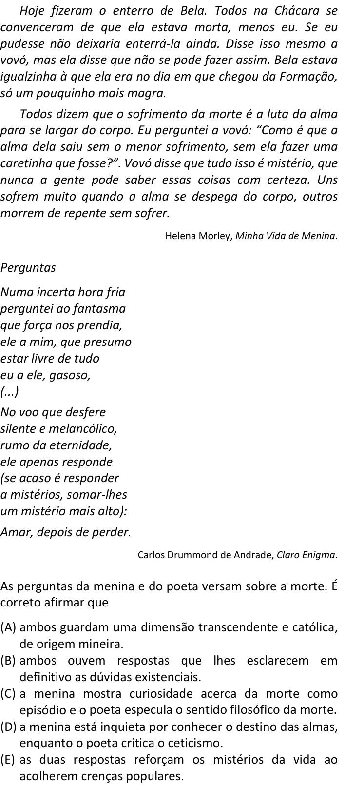 Questão 46 no caderno  da FUVEST 2020