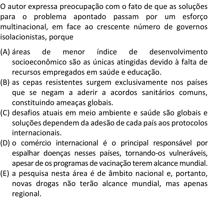 Questão 48 no caderno  da FUVEST 2020
