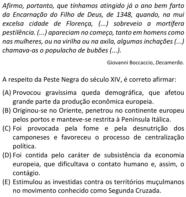 Questão 59 no caderno  da FUVEST 2020