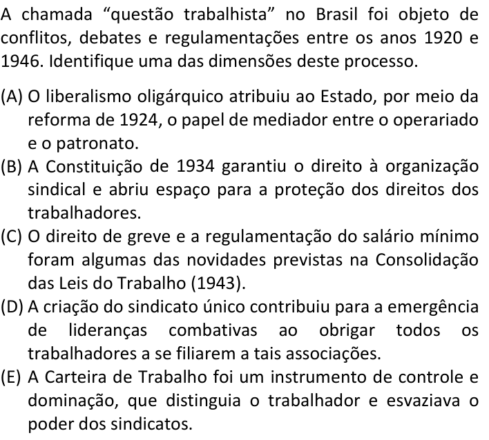 Questão 61 no caderno  da FUVEST 2020