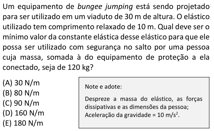 Questão 74 no caderno  da FUVEST 2020
