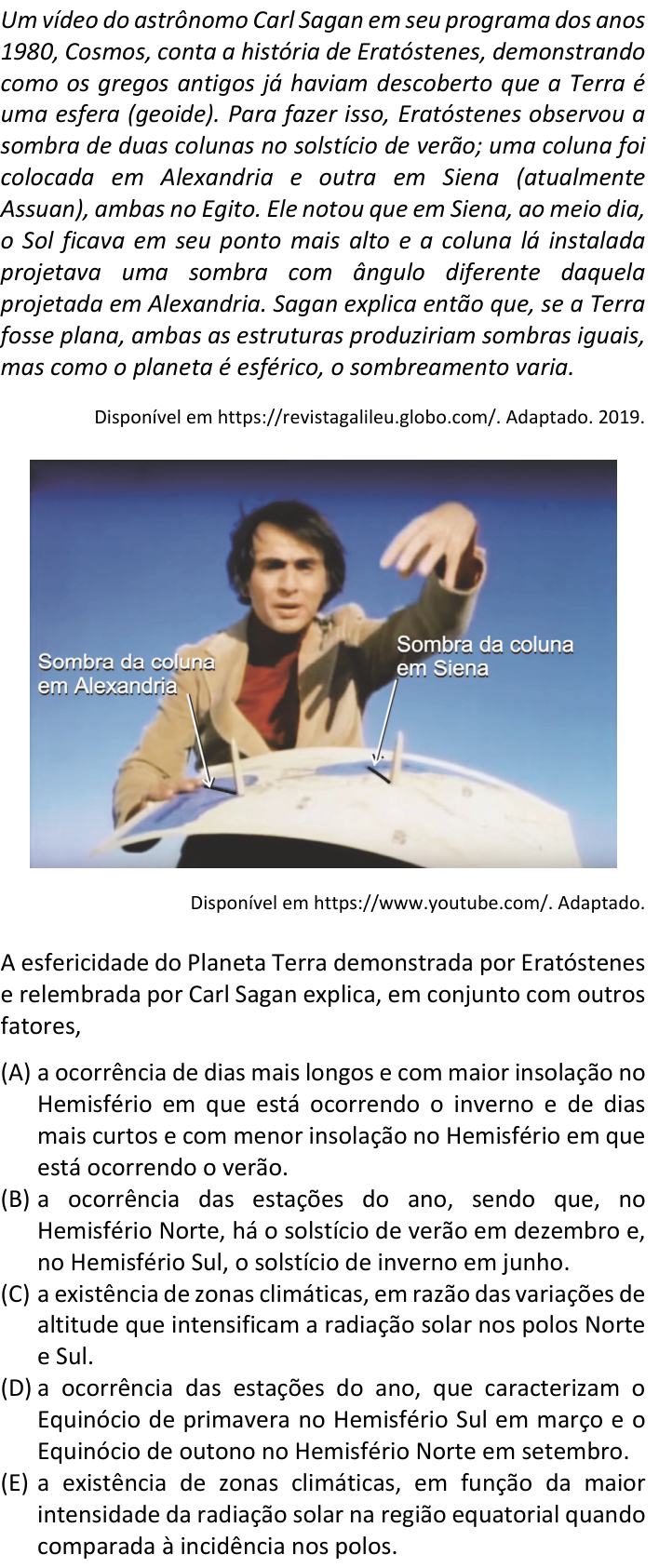 Questão 81 no caderno  da FUVEST 2020