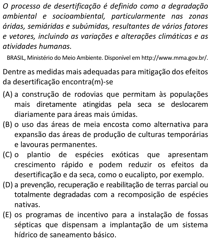 Questão 83 no caderno  da FUVEST 2020