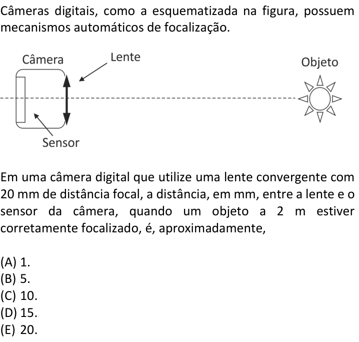 Questão 2 no caderno  da FUVEST 2018