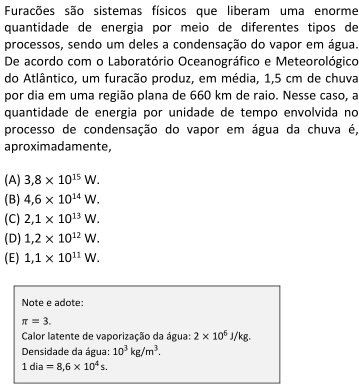 Questão 3 no caderno  da FUVEST 2018