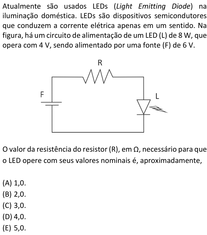 Questão 10 no caderno  da FUVEST 2018