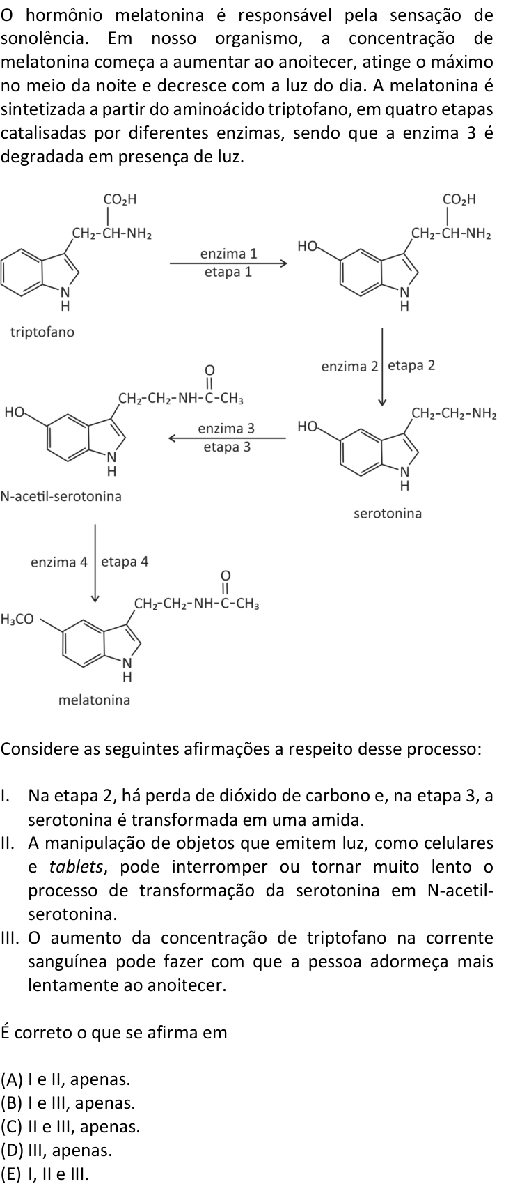 Questão 22 no caderno  da FUVEST 2018