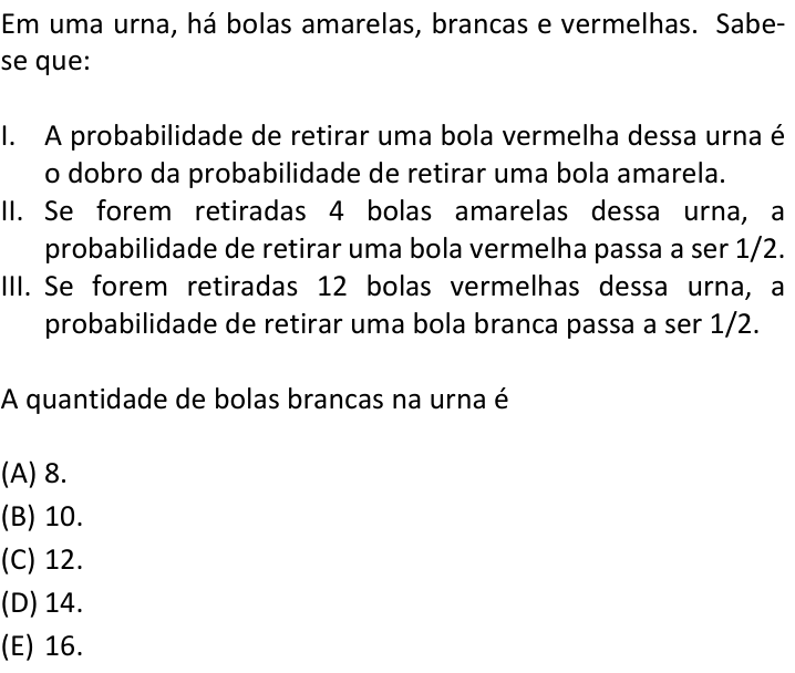 Questão 24 no caderno  da FUVEST 2018
