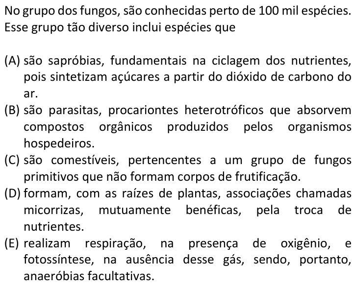 Questão 37 no caderno  da FUVEST 2018