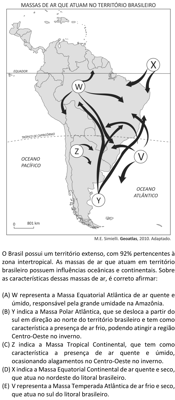 Questão 51 no caderno  da FUVEST 2018