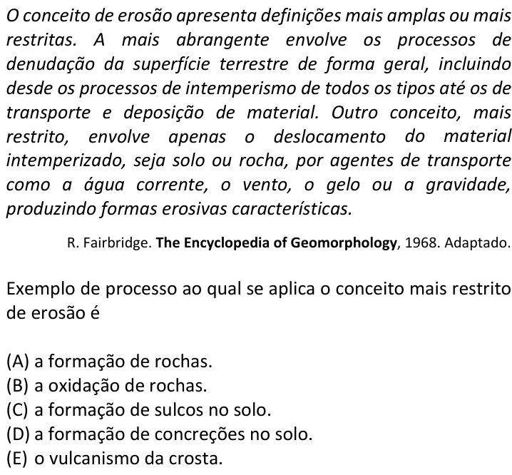 Questão 54 no caderno  da FUVEST 2018