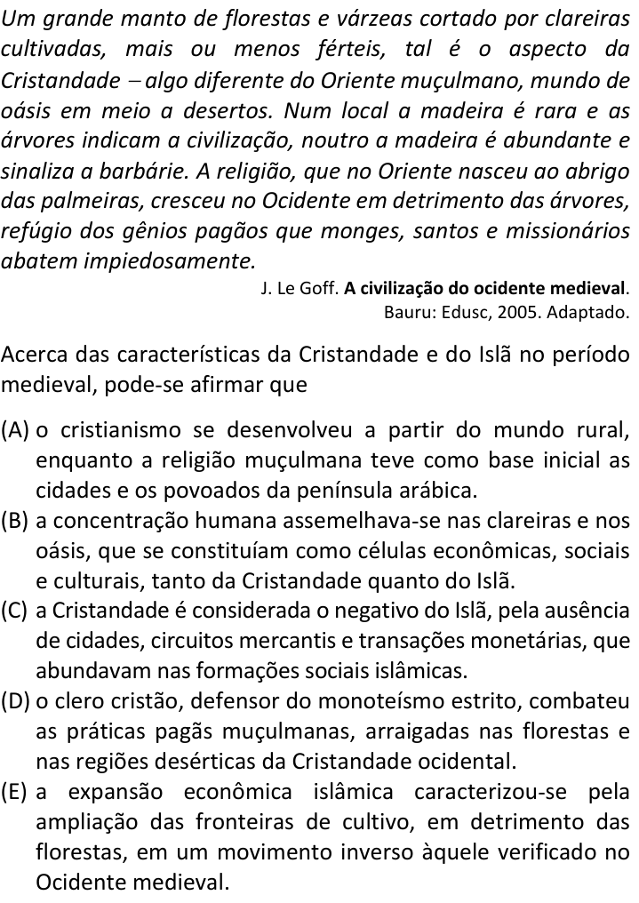 Questão 59 no caderno  da FUVEST 2018