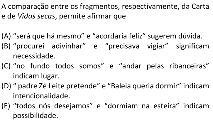 Questão 79 no caderno  da FUVEST 2018