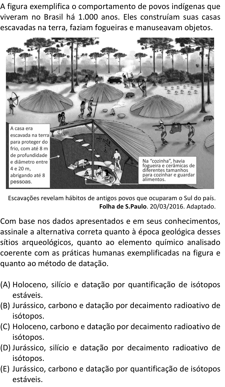 Questão 1 no caderno  da FUVEST 2019
