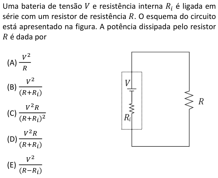 Questão 20 no caderno  da FUVEST 2019