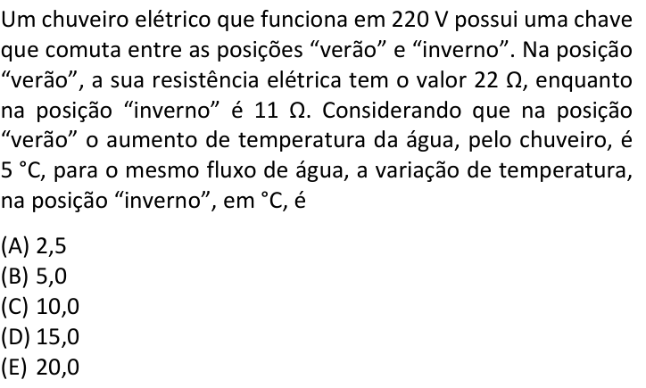 Questão 24 no caderno  da FUVEST 2019